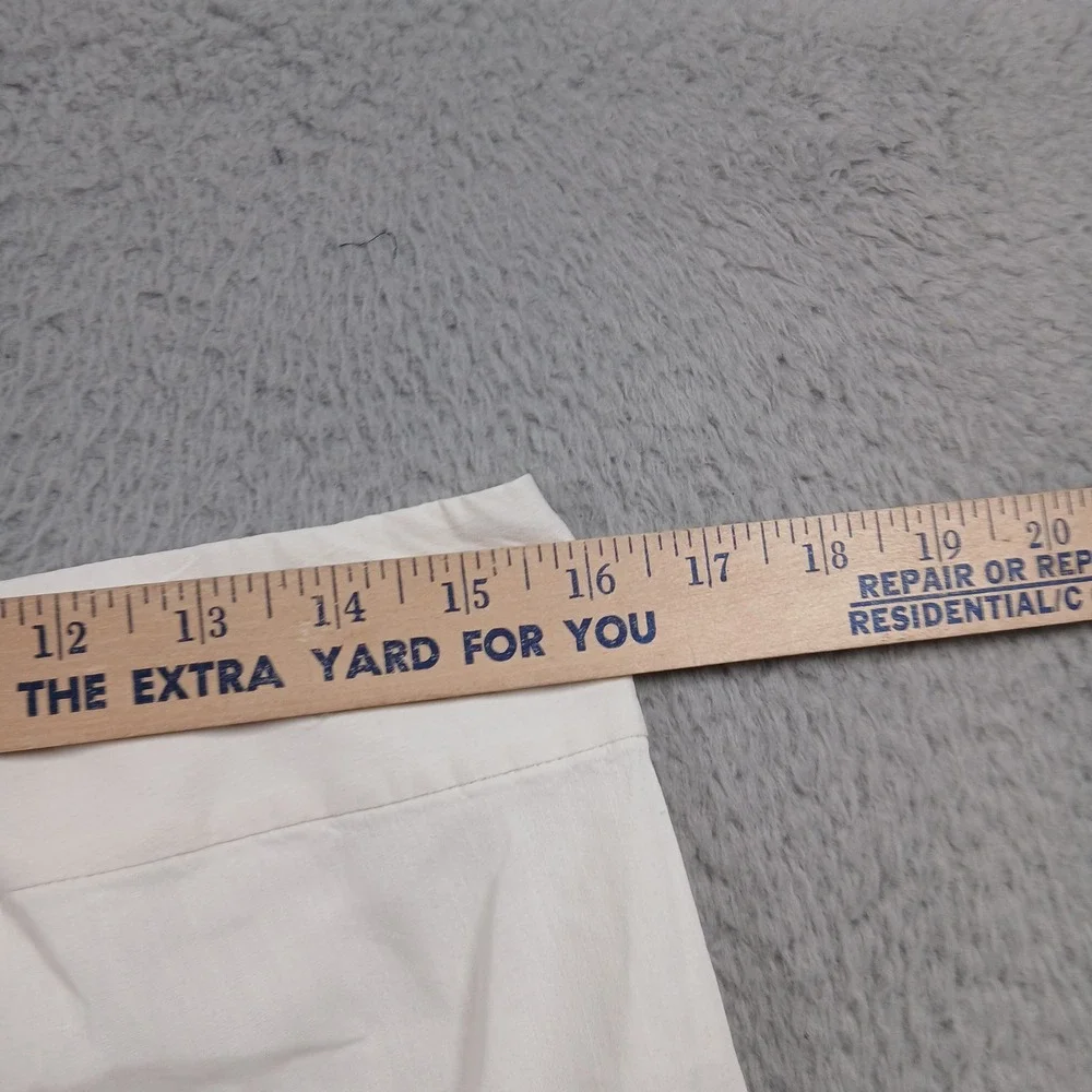 Theory Madiline Linen Blend Wide Leg Trousers Women's 6 Off-White Ivory EUC